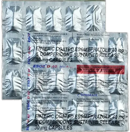 esoz d 40mg capsule 10's